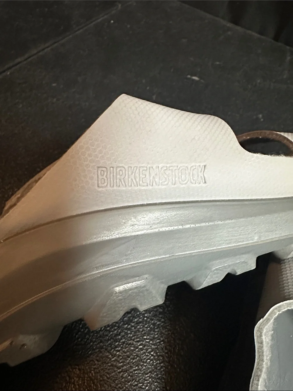 Birkenstock Men’s Two-Buckle Slide waterproof Sandals in White and Gray 43